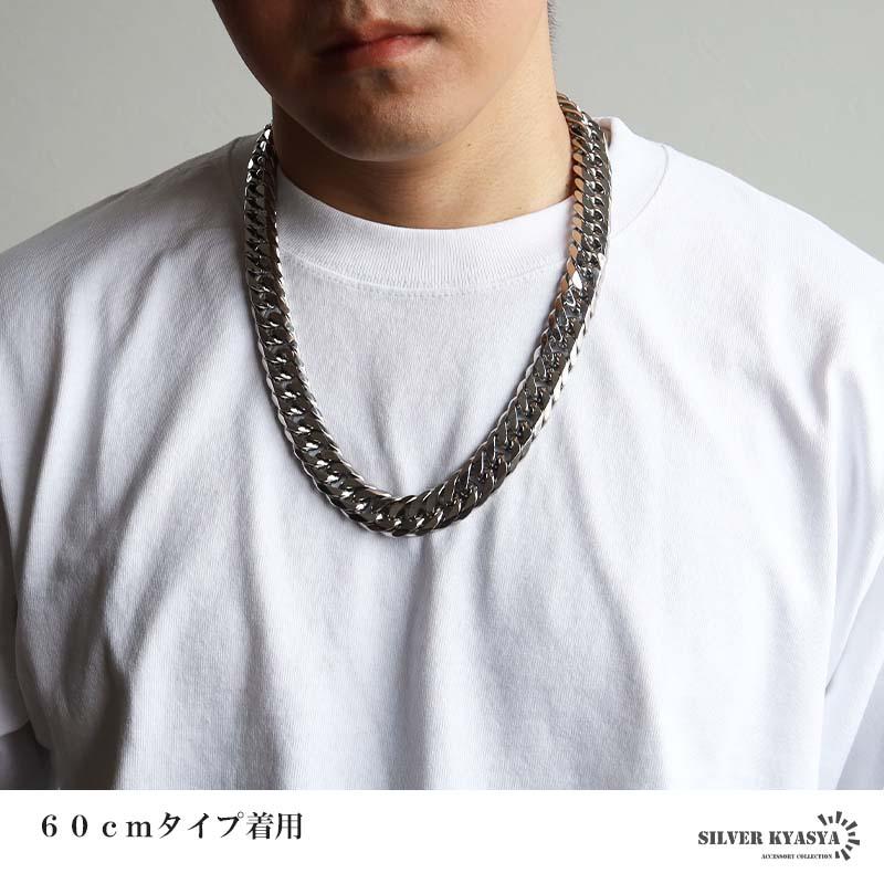 新！リニューアル ステンレス 定番 ダブル喜平ネックレス 幅16mm 極太