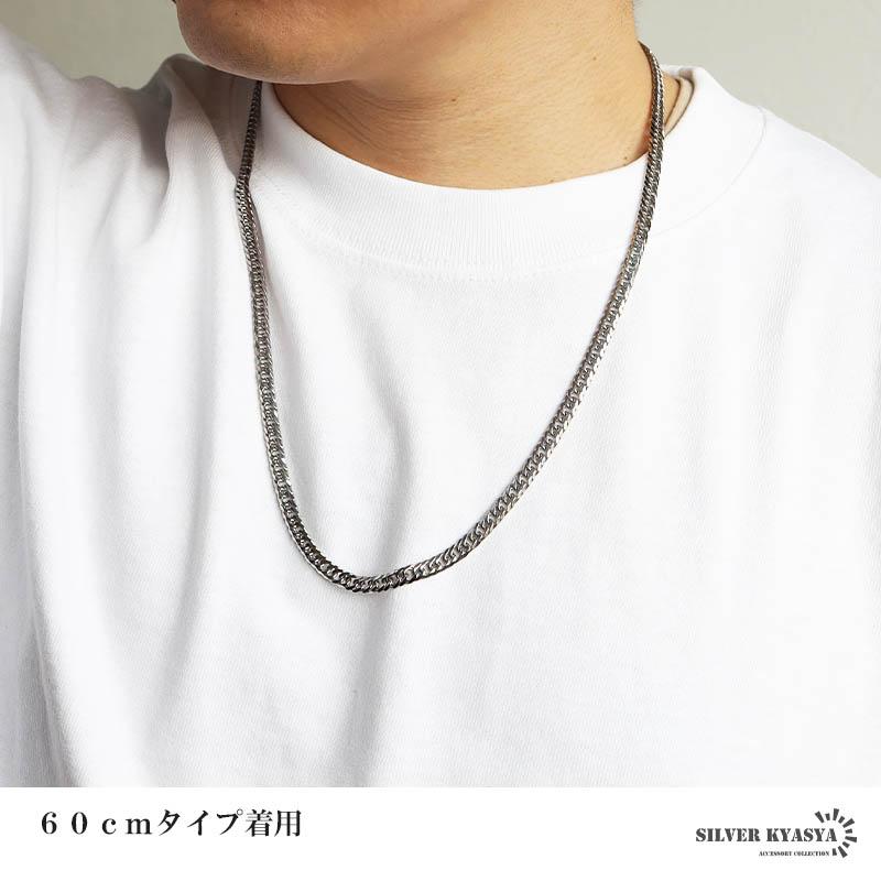 新！リニューアル ステンレス 定番 ダブル喜平ネックレス 幅6mm 細身