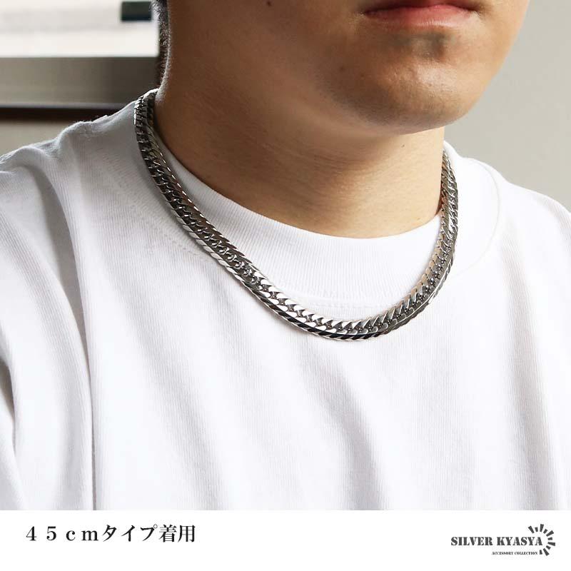 新！リニューアル ステンレス 定番 ダブル喜平ネックレス 幅9mm 太め