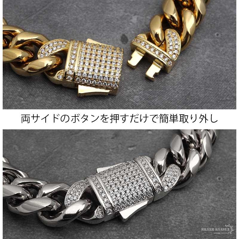 【人気商品】幅6mm 喜平チェーンネックレス ブリンブリン CZ AAA パヴェ ステンレス 喜平チェーンネックレス ブリンブリン パヴェ CZ AAA 爪