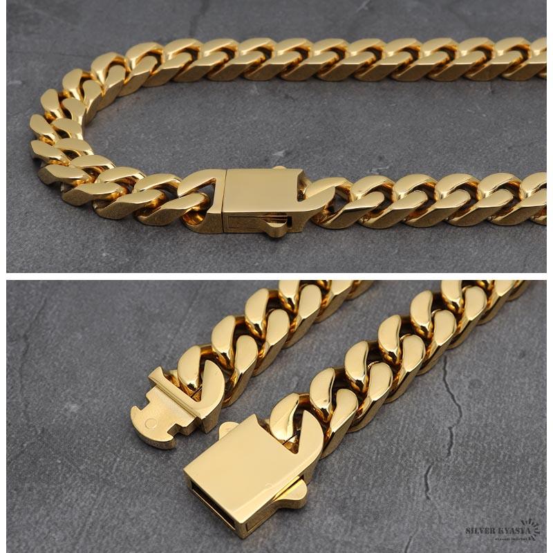 幅10mm ステンレス 喜平チェーンネックレス 4面カット 幅10mm ステンレス 喜平チェーンネックレス 4面カット
