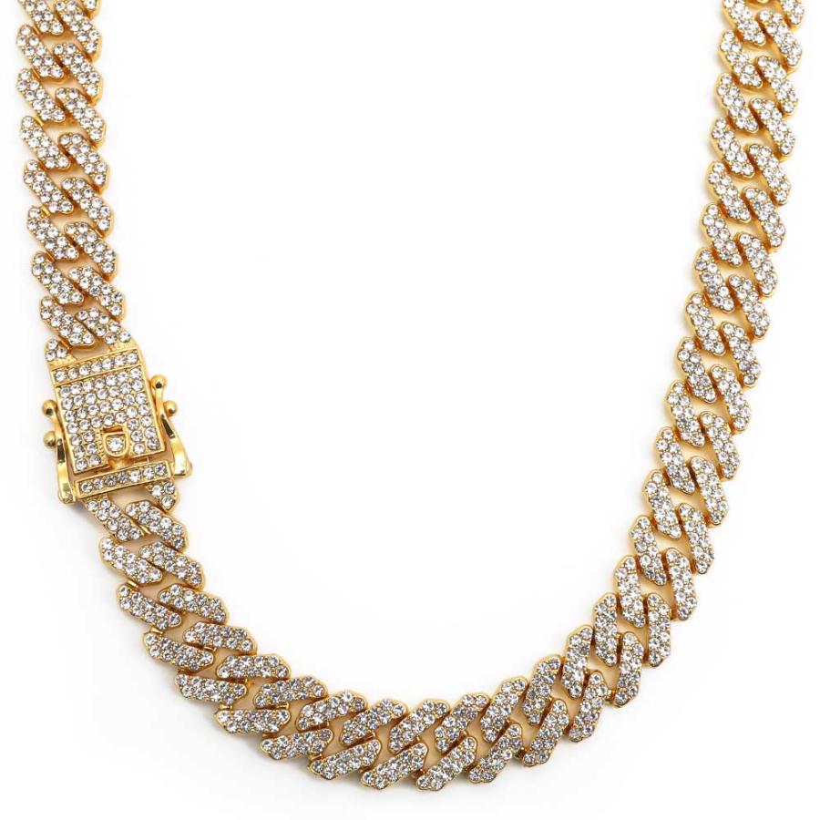 喜平チェーンネックレス ブリンブリン パヴェ CZ gold silver
