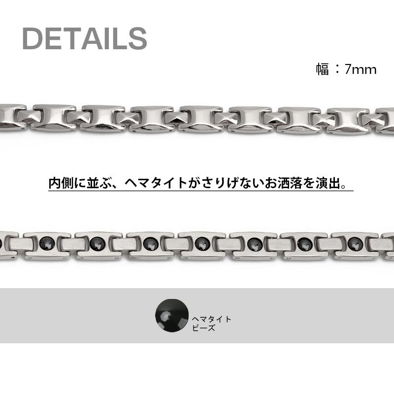 磁気ネックレス ステンレス ビーズ silver シルバー 磁力 磁石