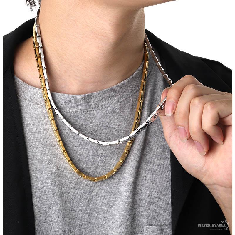 磁気ネックレス ステンレス ビーズ 18k ip gold ゴールド 磁力 磁気ネックレス ステンレス ビーズ 18k ip gold ゴールド 磁力