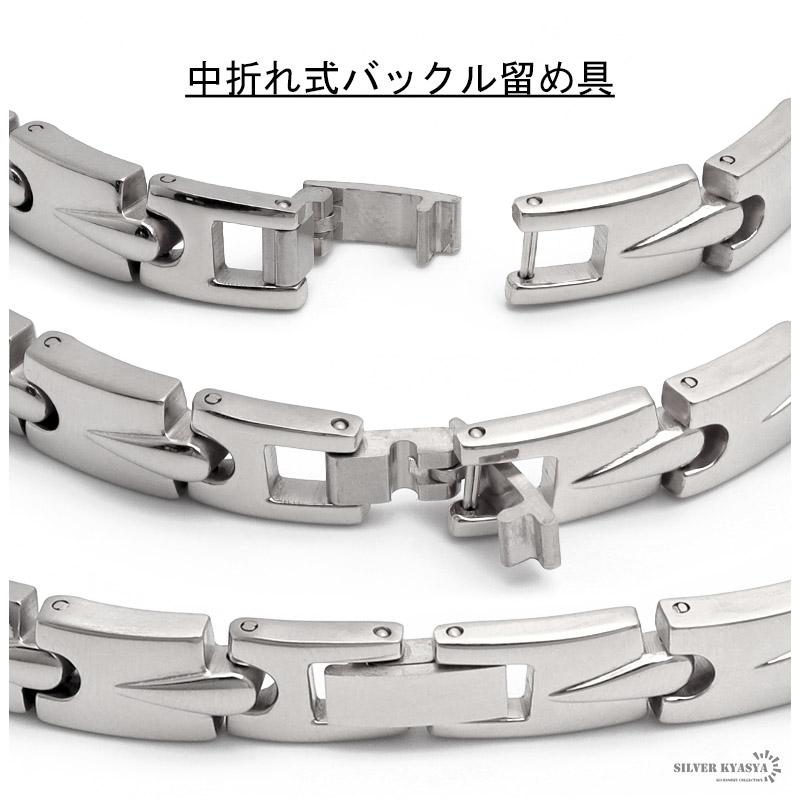 磁気ネックレス ステンレス ビーズ silver シルバー 磁力 磁石 男性