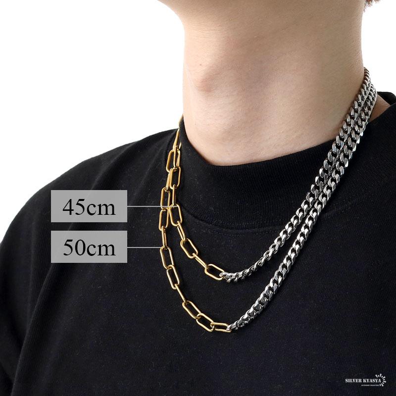 メンズネックレス 喜平 幅7mm ステンレス 18kpg 金メッキ メンズネックレス 喜平 幅7mm ステンレス 18kpg 金メッキ