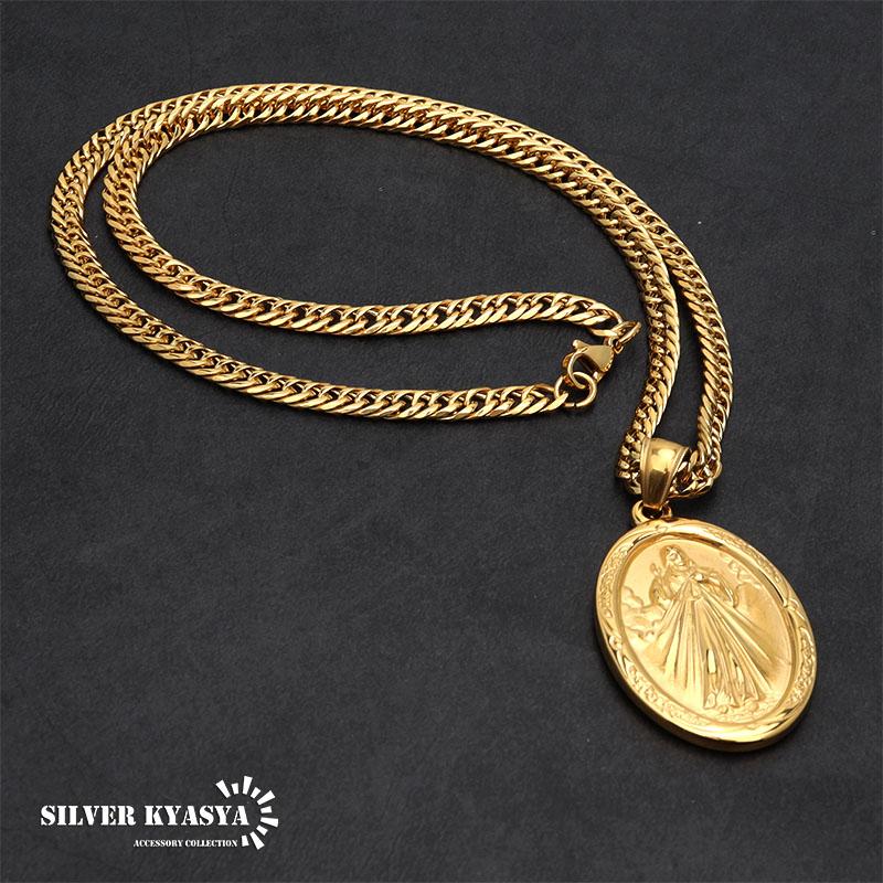 ステンレス素材 6面カット ダブル喜平ネックレス 18k gp 奇跡の ステンレス素材 6面カット ダブル喜平ネックレス 18k gp 奇跡の
