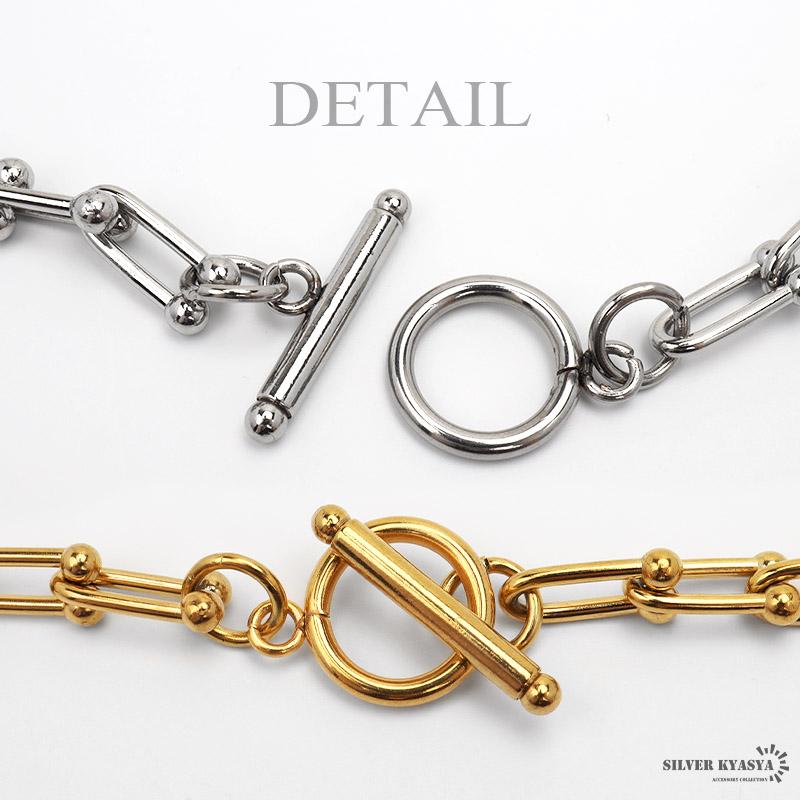 チェーンネックレス レディース ゴールド シルバー 馬蹄 ホースシュー