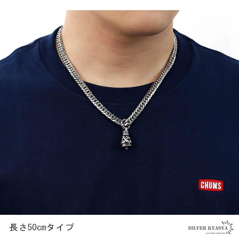 6面カット ダブル喜平ネックレス ベルネックレス ステンレス シルバー