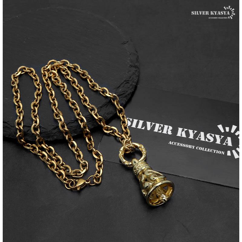 ベルネックレス ステンレス ゴールド 金 18K K18 シングルベル ベルネックレス ステンレス ゴールド 金 18K K18 シングルベル