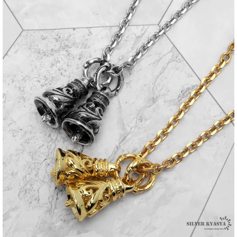 複数買いで最大30％OFFクーポン／ベルネックレス ステンレス ゴールド