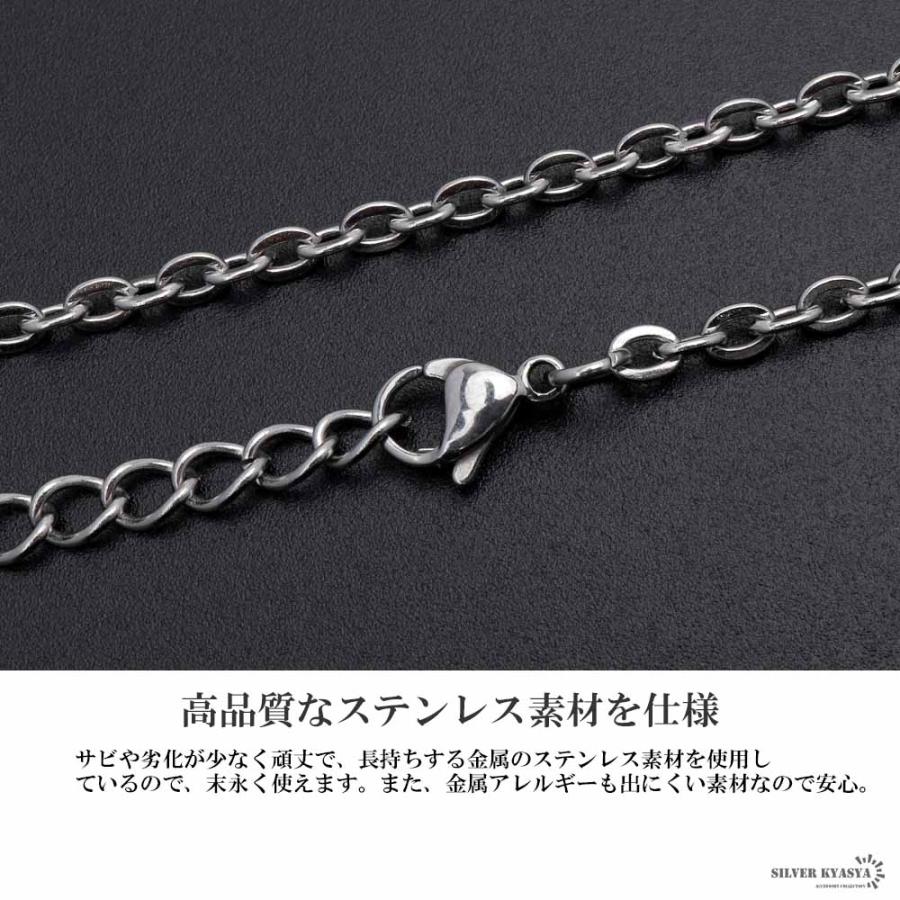 ステンレス 三角＆四角ネックレス トライアングル スクエア シルバー