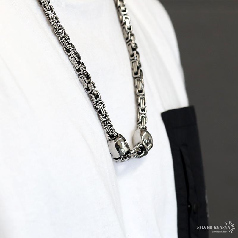 ステンレス ツインドクロネックレス ビザンチンチェーン ステンレス ツインドクロネックレス ビザンチンチェーン