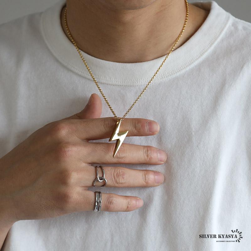 複数買いで最大30％OFFクーポン／サンダーネックレス 雷ネックレス 