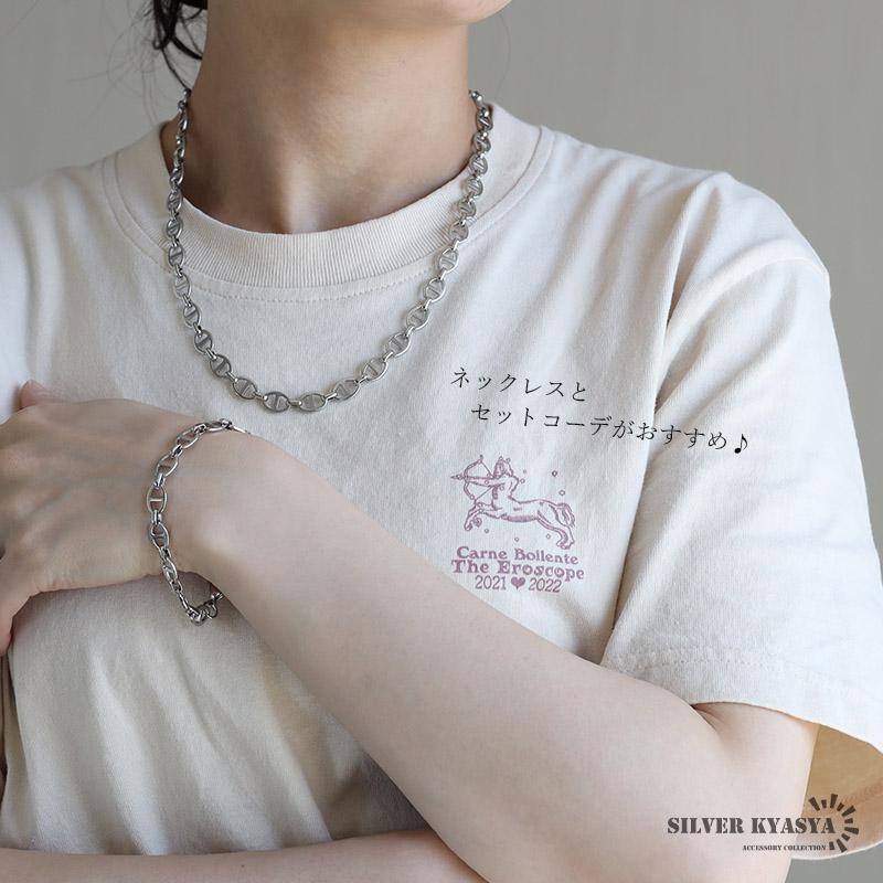 期間限定MAX25％OFFクーポン／アンカーチェーンネックレス 幅8mm