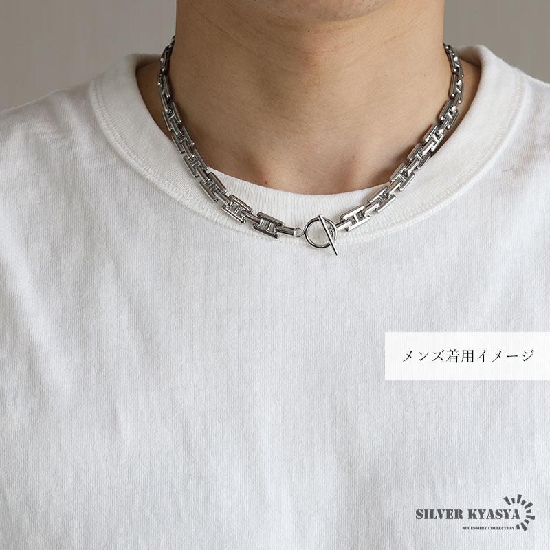 チェーンネックレス H型 ステンレス マンテル式ネックレス チェーンネックレス H型 ステンレス マンテル式ネックレス