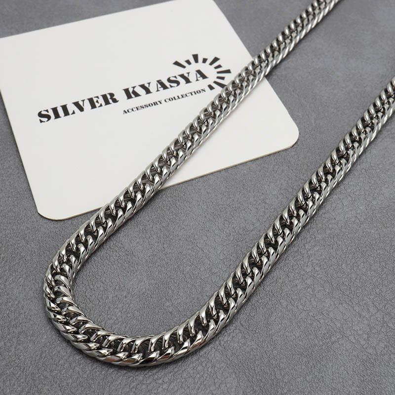 ステンレス ダブル喜平チェーンネックレス 6mm 50cm 55cm 60cm