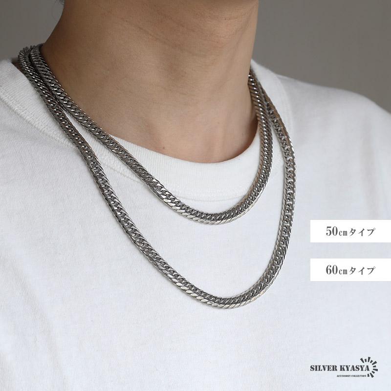 ステンレス 曼荼羅ネックレス ダブル喜平チェーン シルバー ステンレス 曼荼羅ネックレス ダブル喜平チェーン シルバー