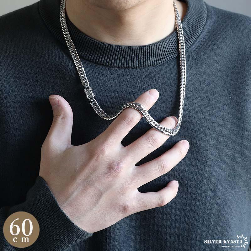 複数買いで最大300円OFFクーポン／ステンレス製 ダブル喜平ネックレス