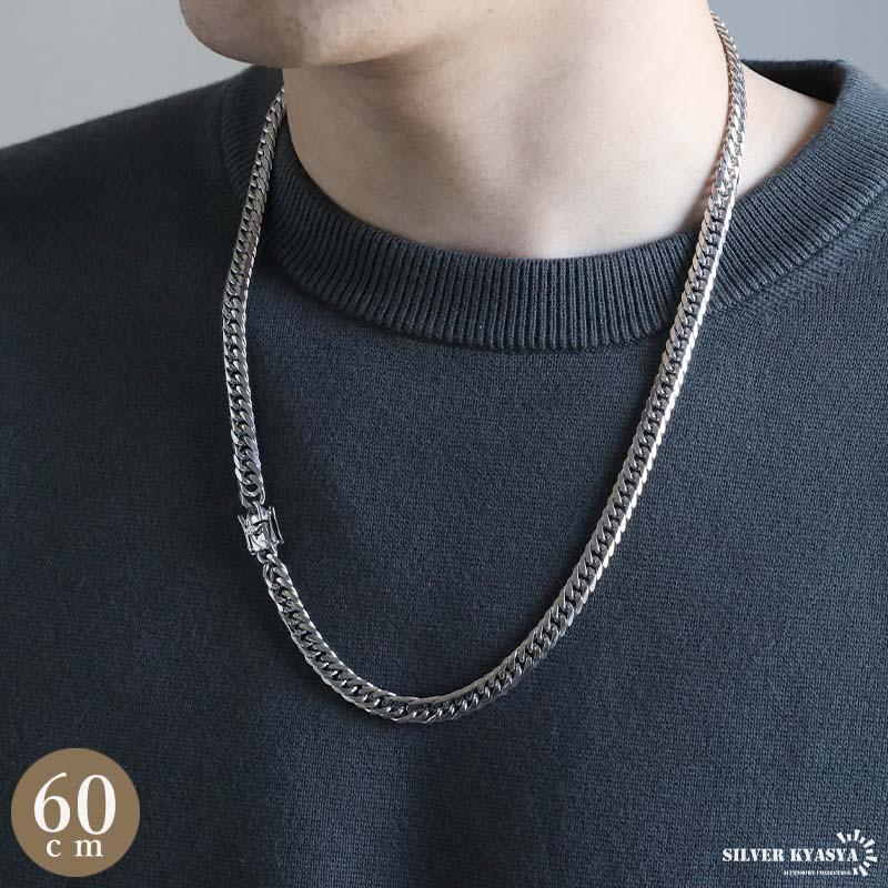 ステンレス製 ダブル喜平ネックレス シルバー 幅7mm 50cm 60cm ステンレス製 ダブル喜平ネックレス シルバー 幅7mm 50cm 60cm
