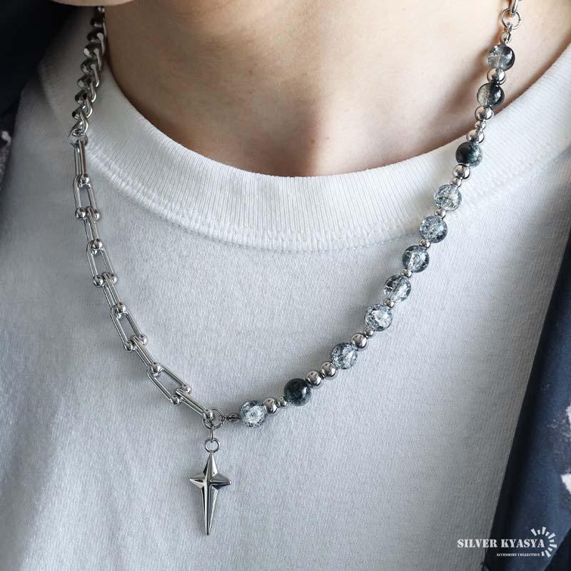 ステンレス クロスネックレス ペンダント チェーンネックレス ステンレス クロスネックレス ペンダント チェーンネックレス