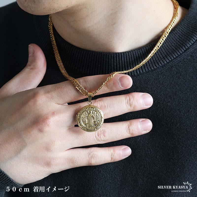 ステンレス ロケットネックレス HIPHOP ロケットペンダント 写真 50cm