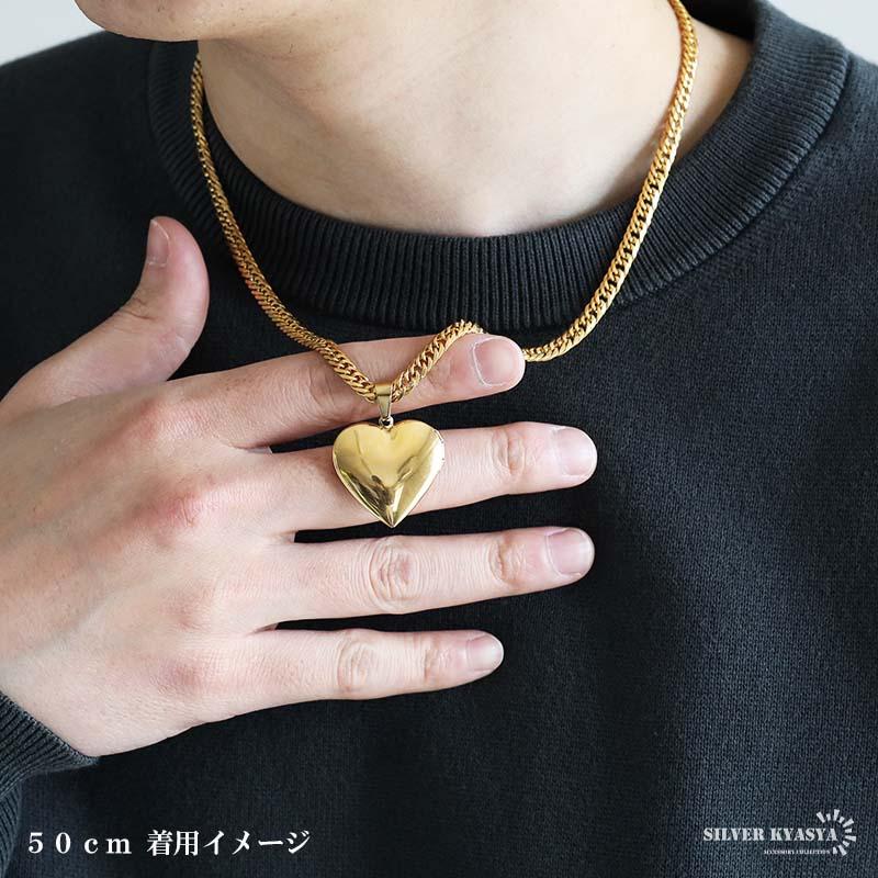 ステンレス ロケットネックレス HIPHOP ロケットペンダント ハート