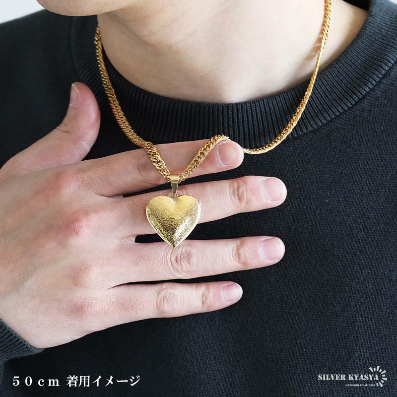 ステンレス ロケットネックレス HIPHOP ロケットペンダント ハート