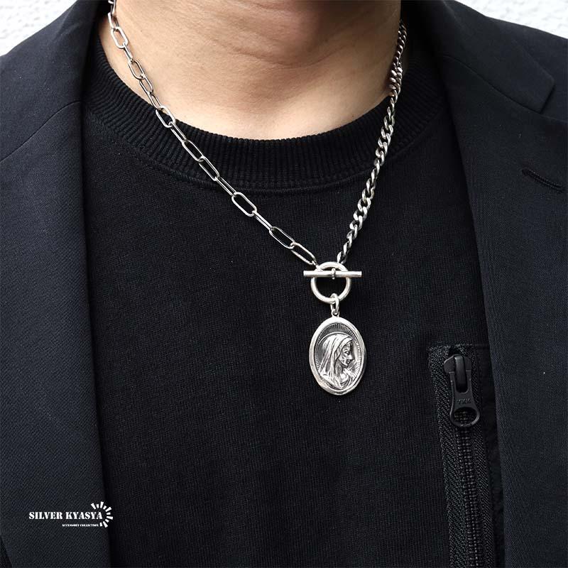シルバー925 コイン マリアネックレス 奇跡のメダイ 聖母 925 シルバー925 コイン マリアネックレス 奇跡のメダイ 聖母 925