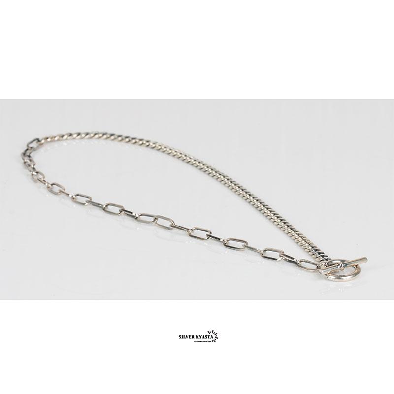 シルバー925 喜平チェーン ネックレス マンテル 925 Tバー シルバー925 喜平チェーン ネックレス マンテル 925 Tバー