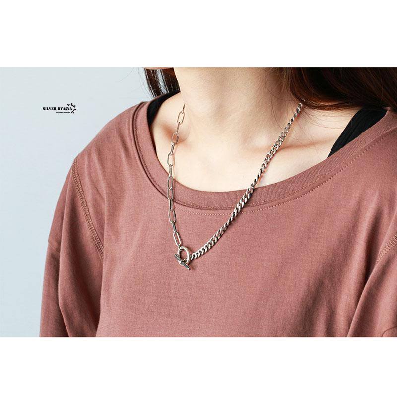 シルバー925 喜平チェーン ネックレス マンテル 925 Tバー シルバー925 喜平チェーン ネックレス マンテル 925 Tバー