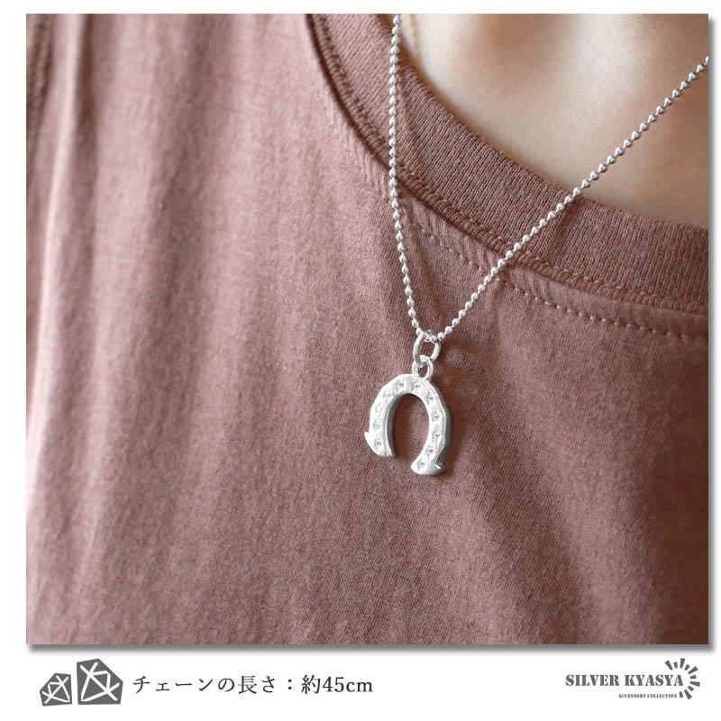 ホースシューネックレス 18Kgold plating シルバー925 シルバー925 ホースシューネックレス 18K GP ゴールド ネックレス CZ