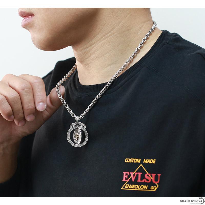 クーポンで10％OFF シルバー925 六字真言 チェーンネックレス