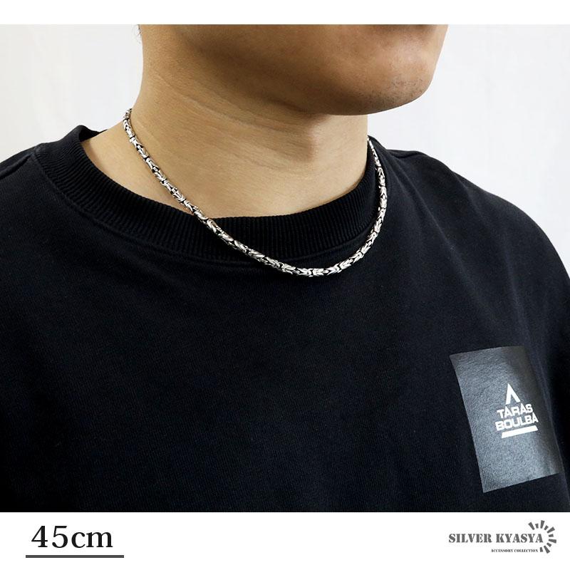 ＼2個で10％OFF 3個で20％OFFクーポン／50cm 六字真言 ネックレス メンズ シルバー925 チェーンネックレス 金剛杵 梵字 ビザンチンチェーン 金属アレルギー 爆買の画像