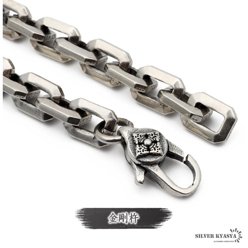 ＼2個で10％OFF 3個で20％OFFクーポン／60cm ネックレス メンズ シルバー925 あずきチェーン チェーンネックレス 銀 梵字 金剛杵 刻印 細身 金属アレルギー 爆買の画像