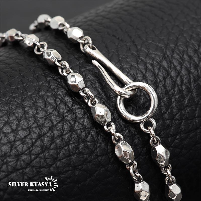 シルバー925 チェーンネックレス フック 岩石 銀ストーン シルバー
