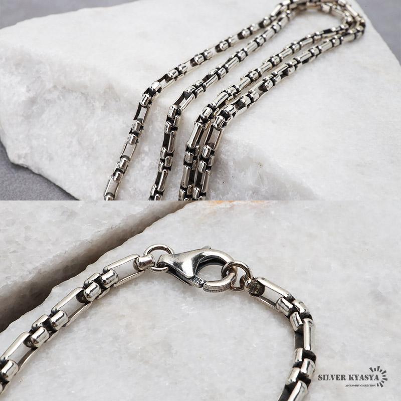 シルバー925 フィガロチェーンネックレス 45cm ベネチアンチェーン