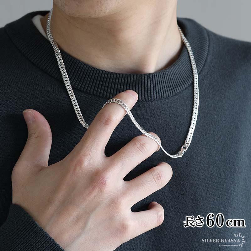 複数買いで最大300円OFFクーポン／シルバー925 チェーンネックレス 6面