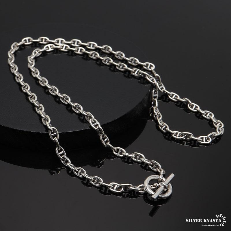 複数買いで最大300円OFFクーポン／シルバー925素材 マンテルネックレス
