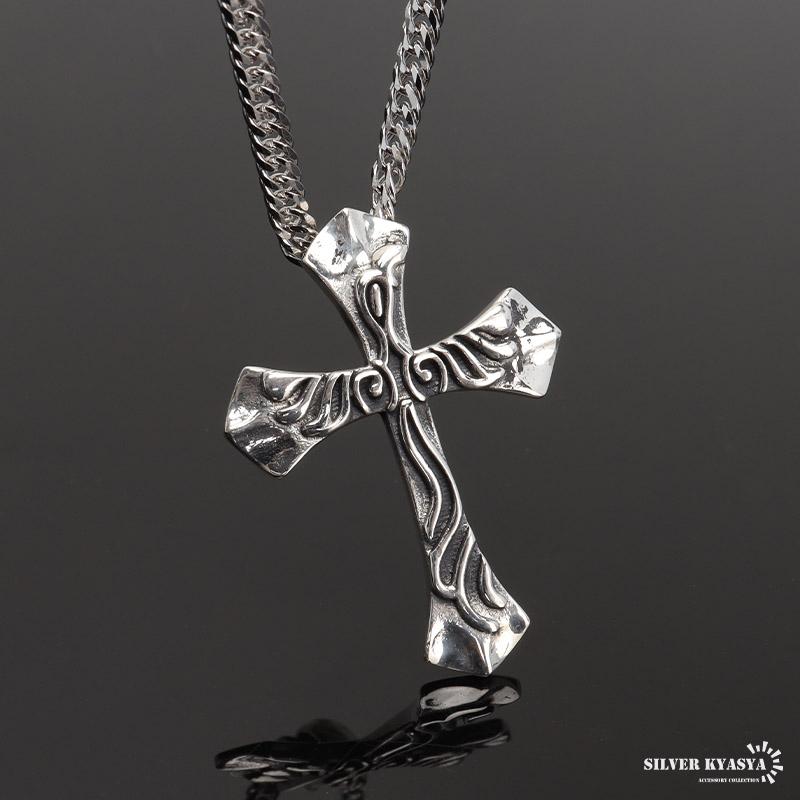 複数買いで最大30％OFFクーポン／シルバー925 クロスネックレス