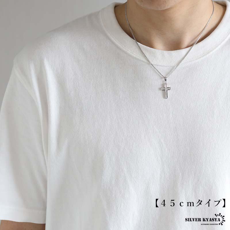 B*y様 ラージクロスネックレス　シルバー925刻印あり シルバー925 クロスネックレス ペンダント シルバー 6面カットダブル