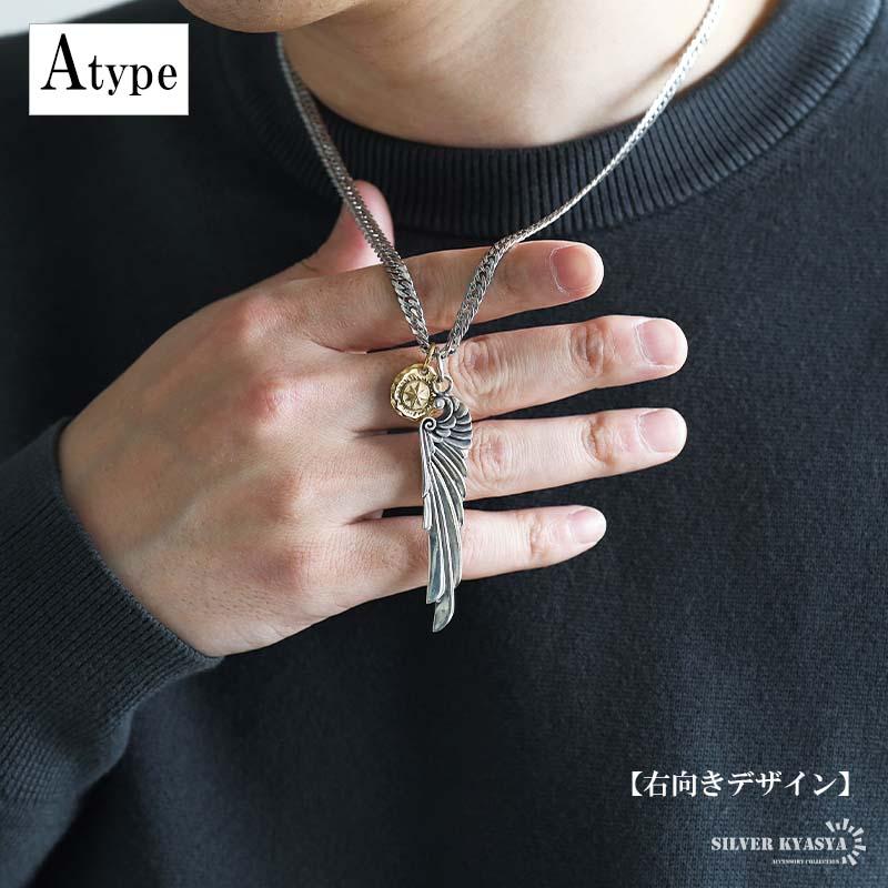 シルバー925 フェザーネックレス インディアンジュエリー ダブル喜平 6