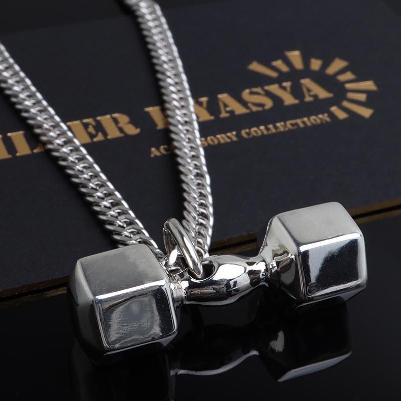 2個で10％OFF 3個で20％OFFクーポン／シルバー925 ダンベルネックレス