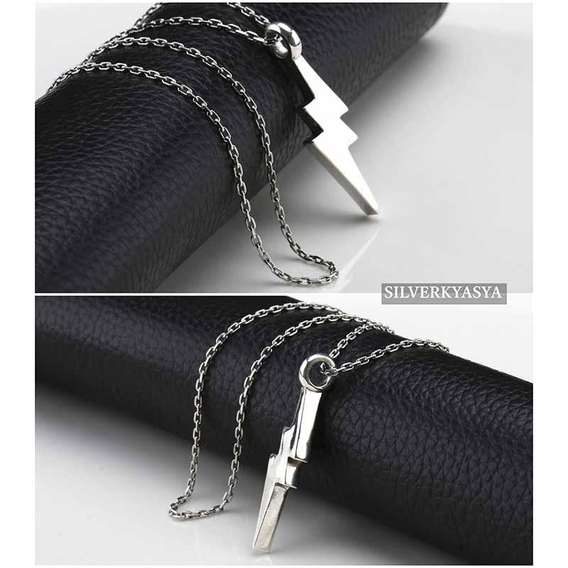 2個で10％OFF 3個で20％OFFクーポン／シルバー925 サンダーネックレス
