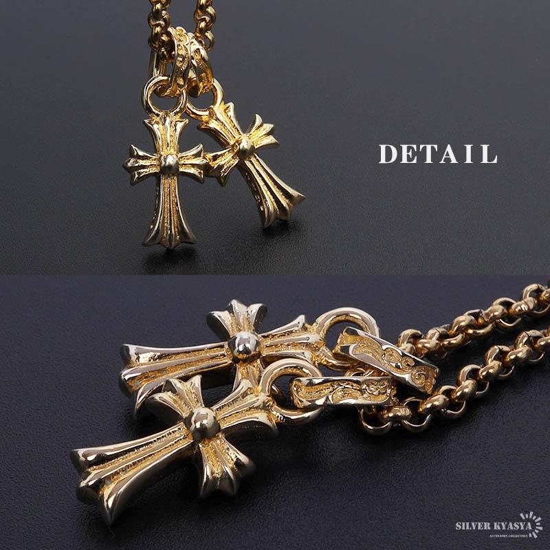 複数買いで最大30％OFFクーポン／シルバー925 クロスネックレス メンズ