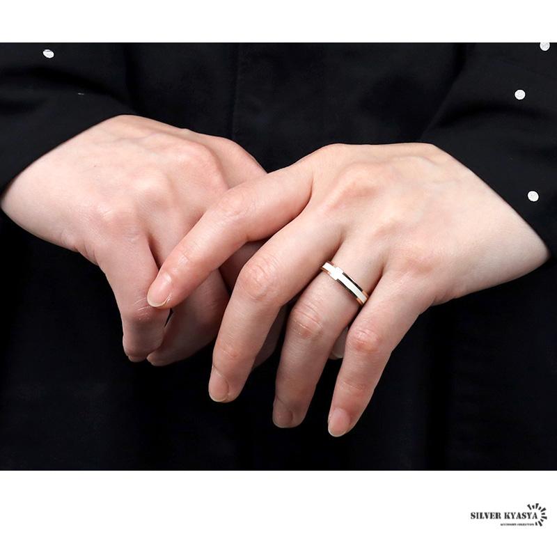 4連リング　シルバーブラック11号 ◇ブラックコーティング シルバー925 リング◇[品番