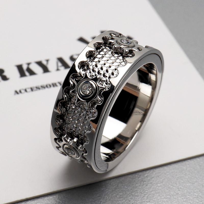 クーポンで10％OFF 機械美 リング シルバー 歯車リング 指輪 はぐるま