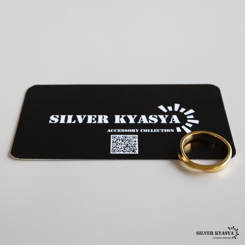 複数買いで最大300円OFFクーポン／ステンレス メビウスリング ひねり