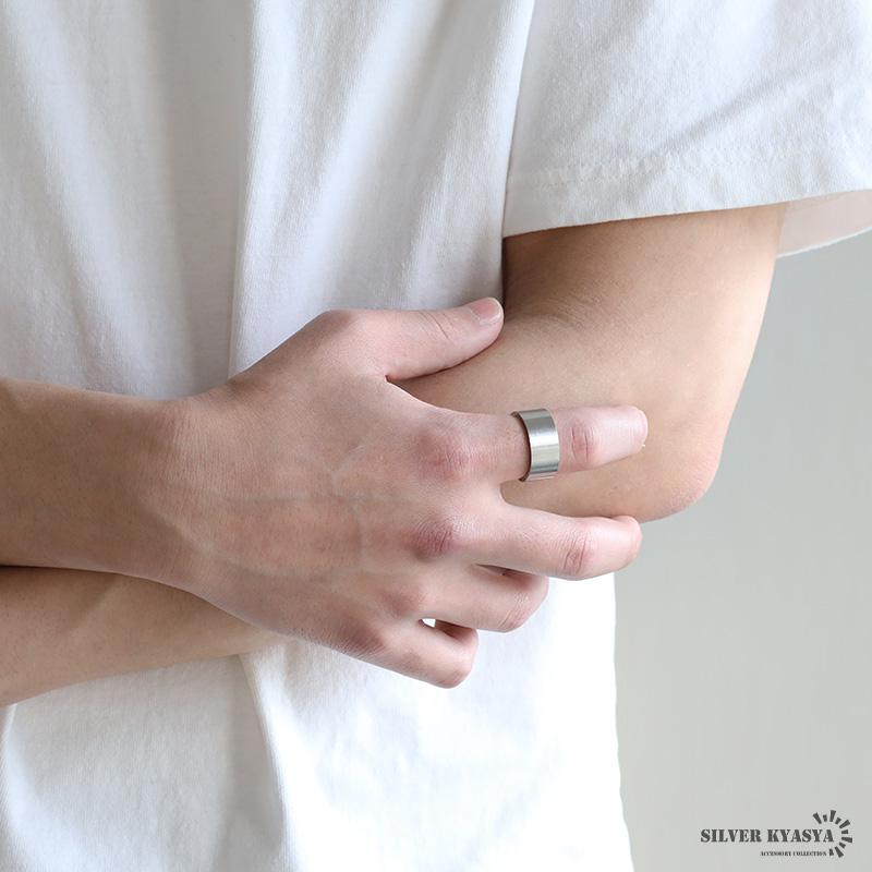 ステンレス リング メンズ 指輪 つや消し マットリング ワイドリング