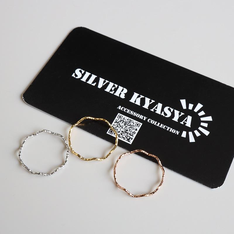 K18細めシンプルウェーブリング 191K2507 K18細めシンプルウェーブ